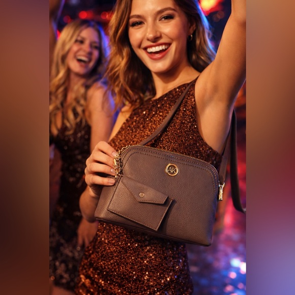 Anne Klein Handbags - Anne Klein Elegant Brown Crossbody Bag